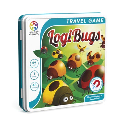 new magnetic travel game: Place the ladybugs in the right spot!