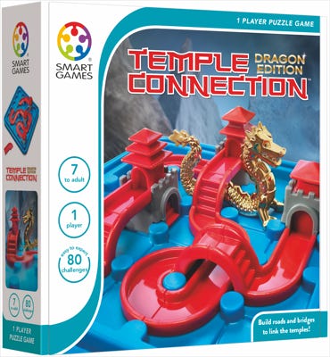 Connection puzzle game with a golden dragon and 80 challenges
